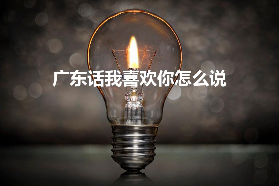 广东话我喜欢你怎么说（粤语我喜欢你怎么说）
