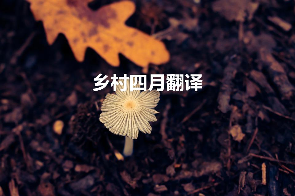 乡村四月翻译（乡村四月古诗的译文是什么）