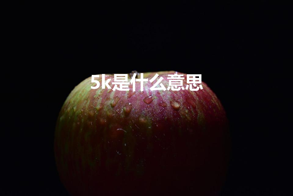 5k是什么意思（5K是什么意思）