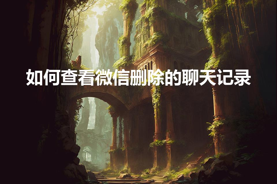 如何查看微信删除的聊天记录（怎么查看微信删除的聊天记录）