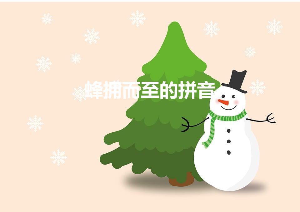 蜂拥而至的拼音（蜂拥而至什么意思蜂拥而至怎么读）