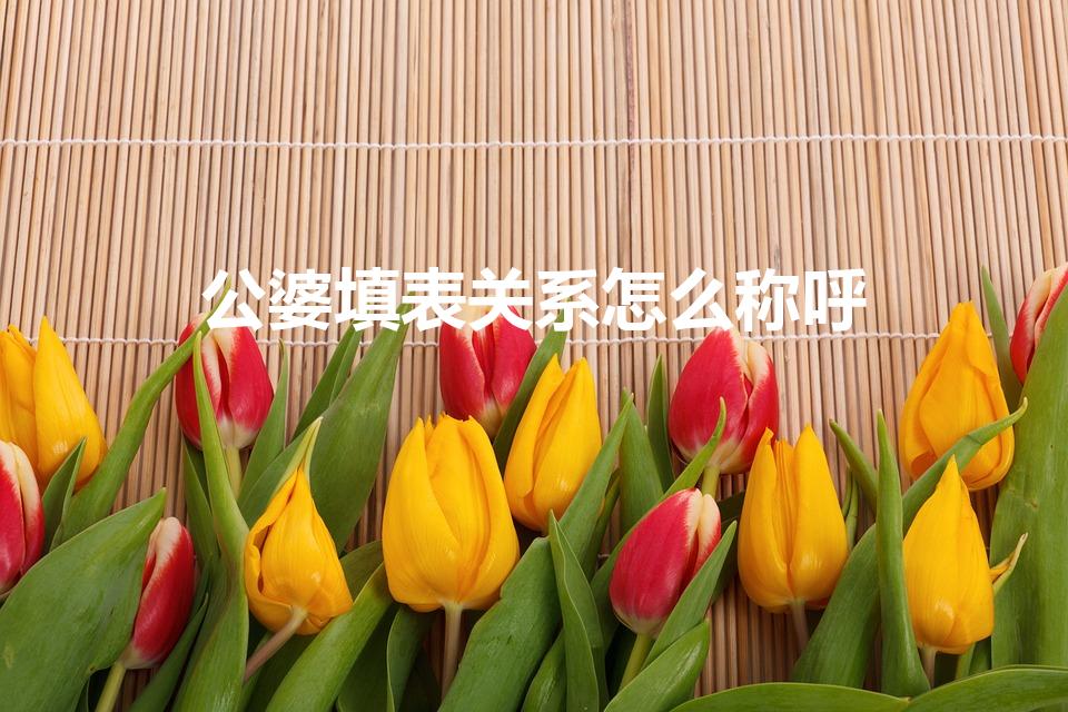 公婆填表关系怎么称呼（公婆的书面称谓）