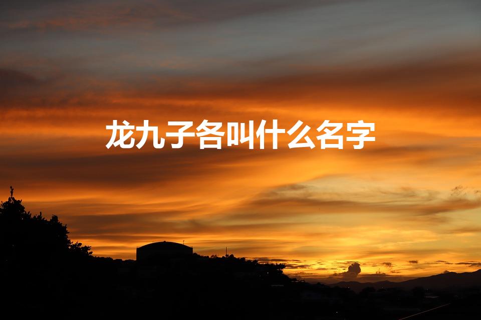龙九子各叫什么名字（龙生九子的名字是什么）
