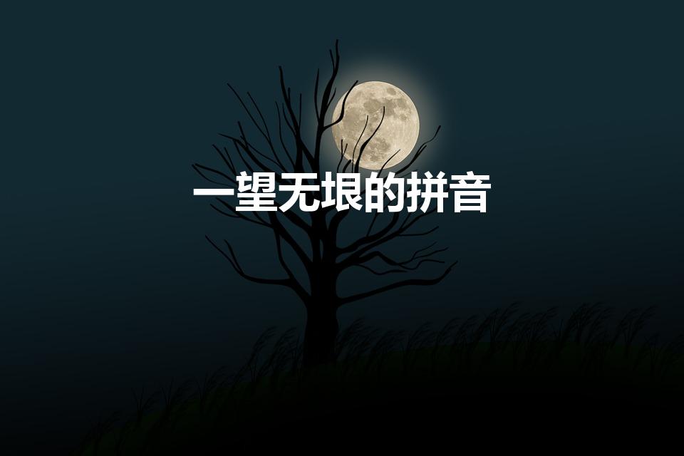 一望无垠的拼音（一望无垠怎么读）