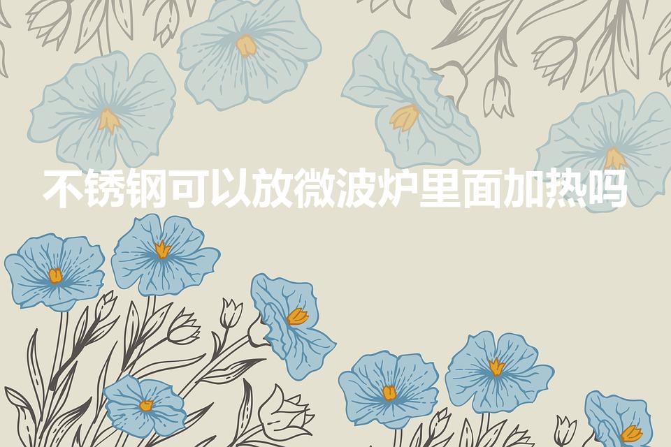 不锈钢可以放微波炉里面加热吗（不锈钢能放进微波炉吗）