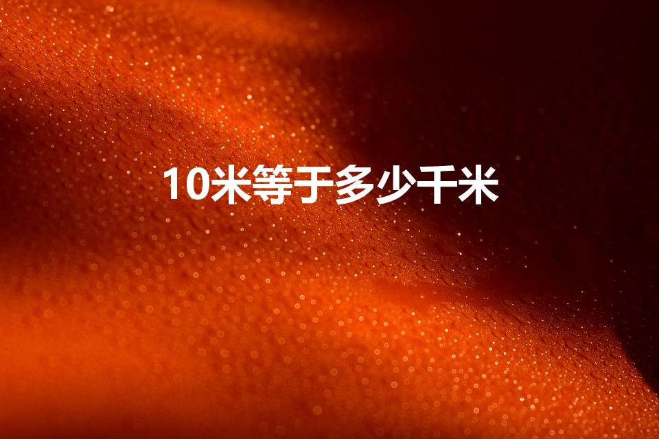 10米等于多少千米（十米等于多少千米）