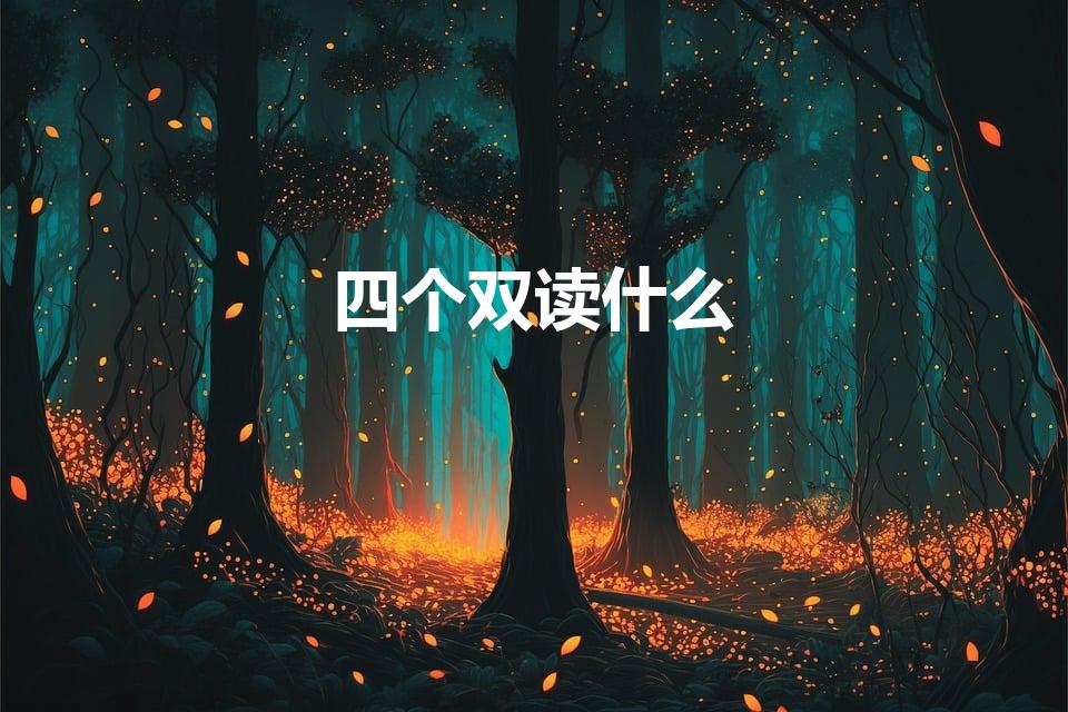 四个双读什么（三个双字念什么四个双字念什么）