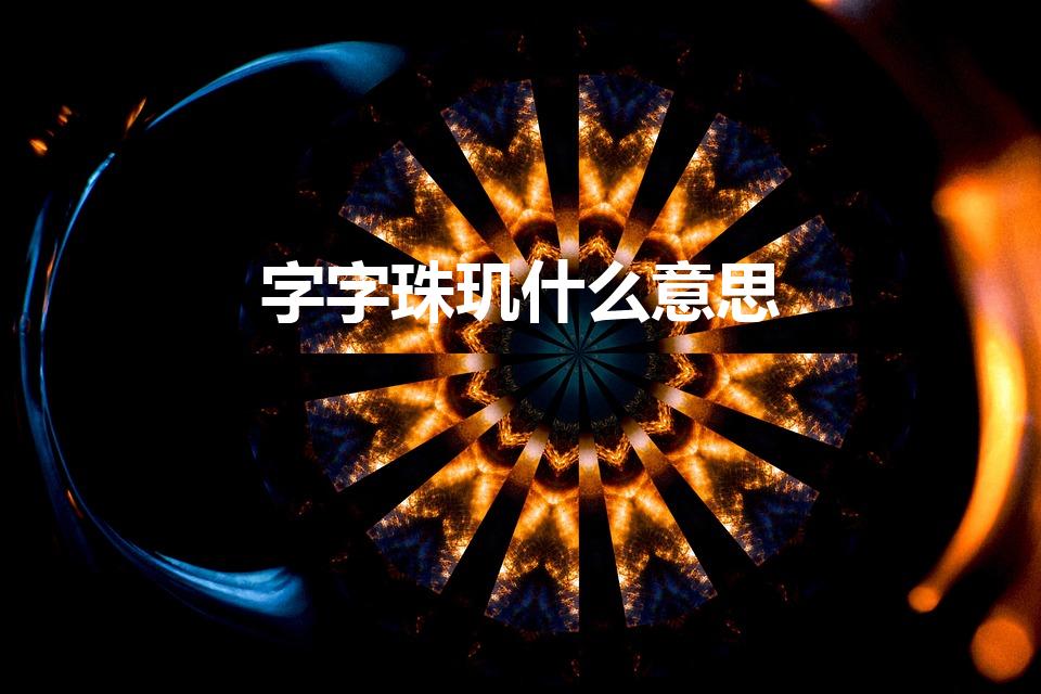 字字珠玑什么意思（字字珠玑的意思）