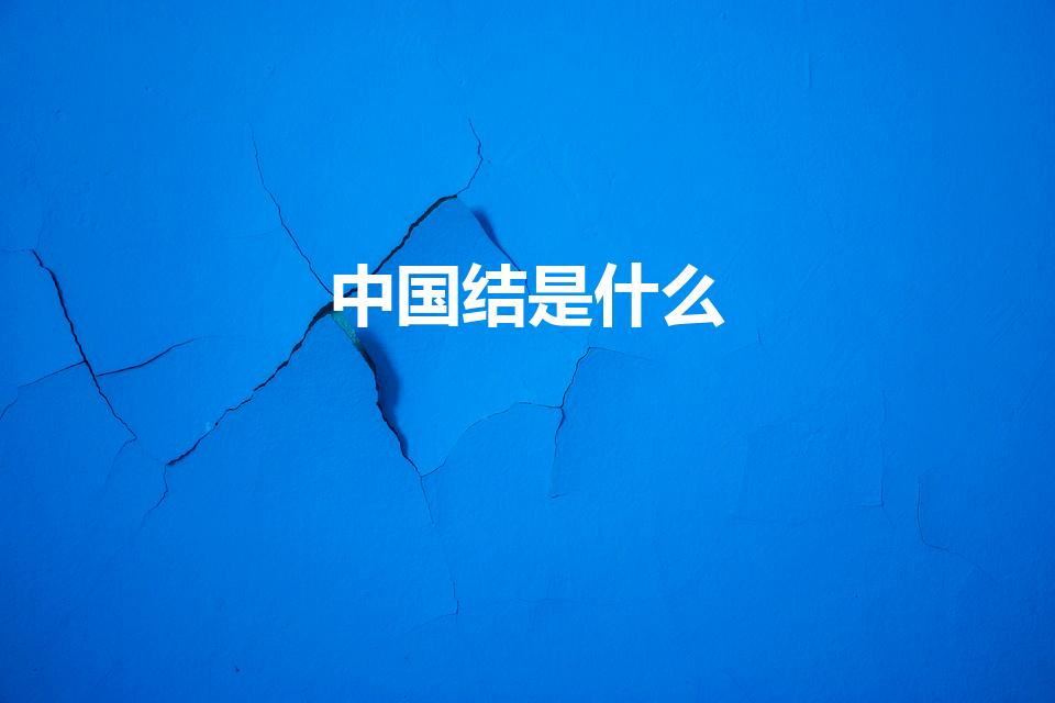 中国结是什么（中国结的来历是什么）