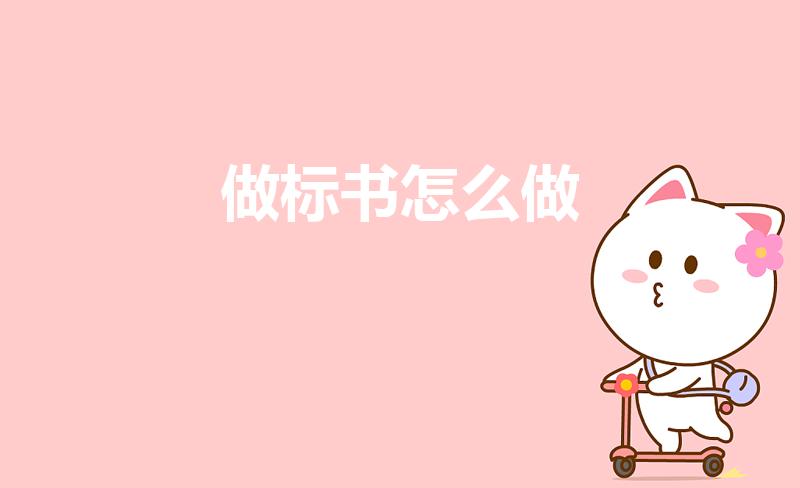 做标书怎么做（标书怎么做）