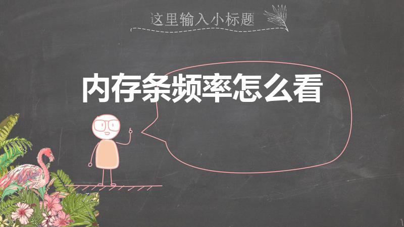 内存条频率怎么看（电脑怎么查内存条的型号和频率）