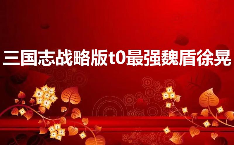 三国志战略版t0最强魏盾徐晃