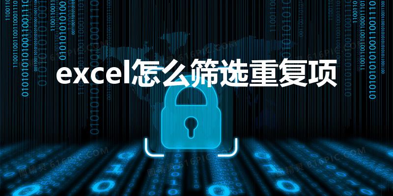excel怎么筛选重复项（excel怎么找出重复项）