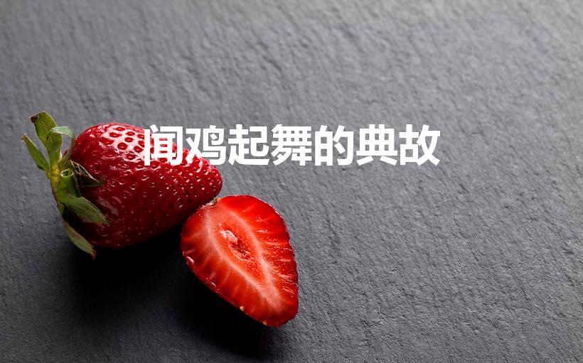 闻鸡起舞的典故（闻鸡起舞的典故及释义）