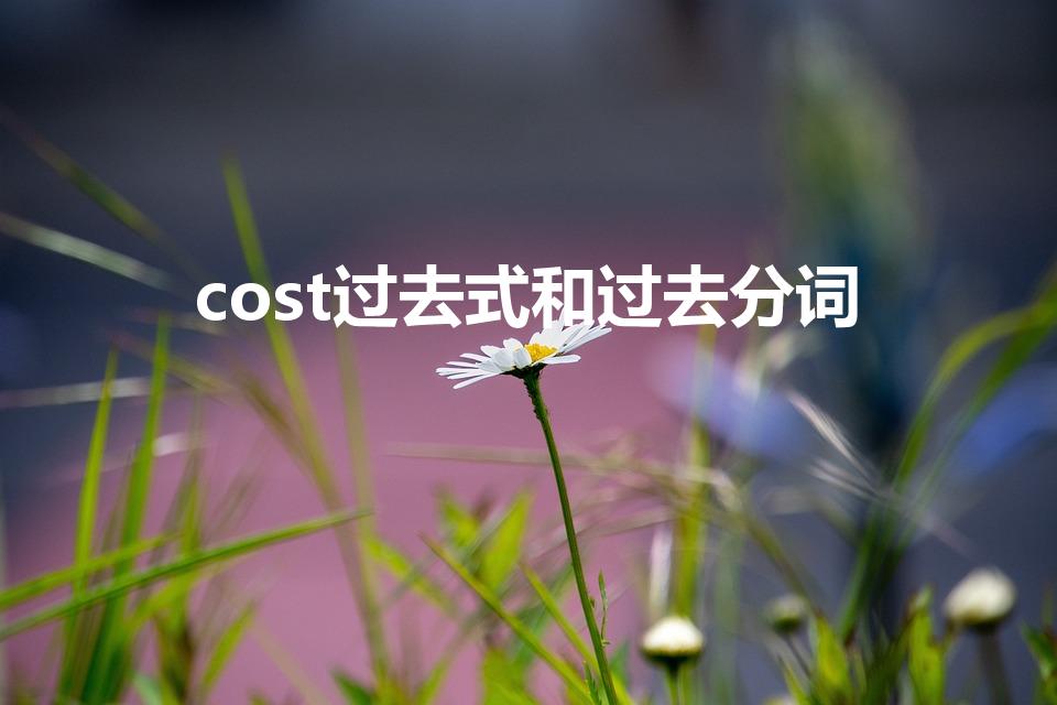cost过去式和过去分词（cost的过去式）