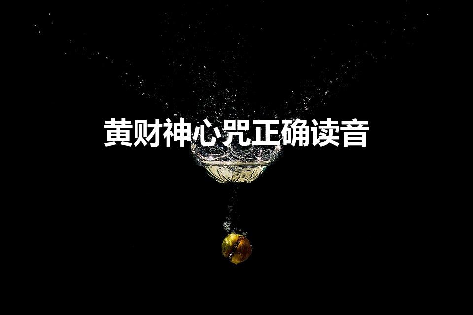 黄财神心咒正确读音（黄财神咒 的正确读音）