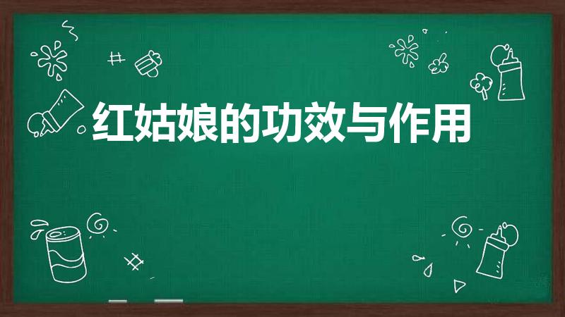 红姑娘的功效与作用（红菇娘功效与作用及营养是什么）