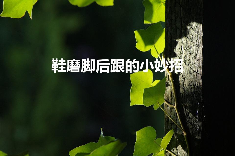 鞋磨脚后跟的小妙招（鞋后跟磨脚的小妙招）