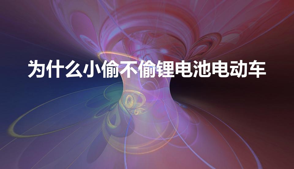 为什么小偷不偷锂电池电动车（小偷为什么不偷锂电池）