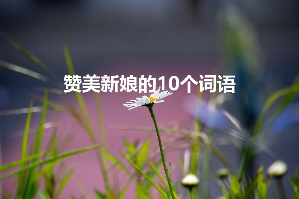 赞美新娘的10个词语（夸奖新娘的形容词。）