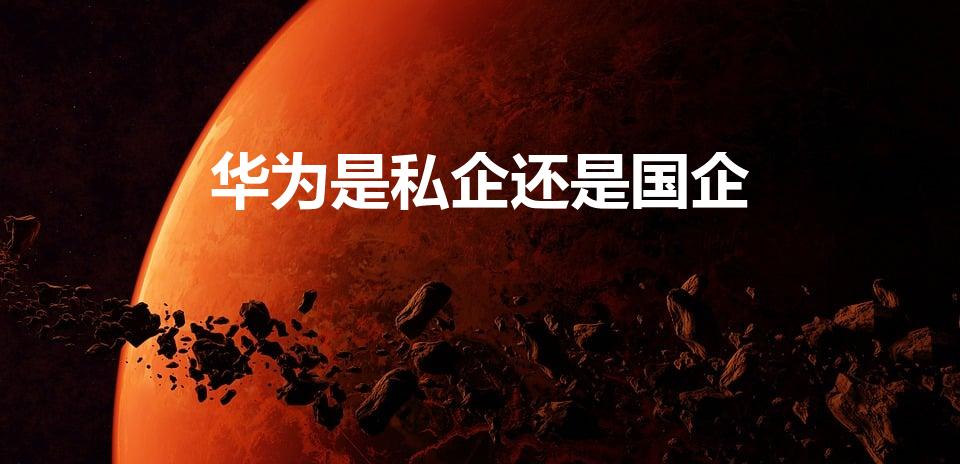 华为是私企还是国企（华为是国企还是民企啊）