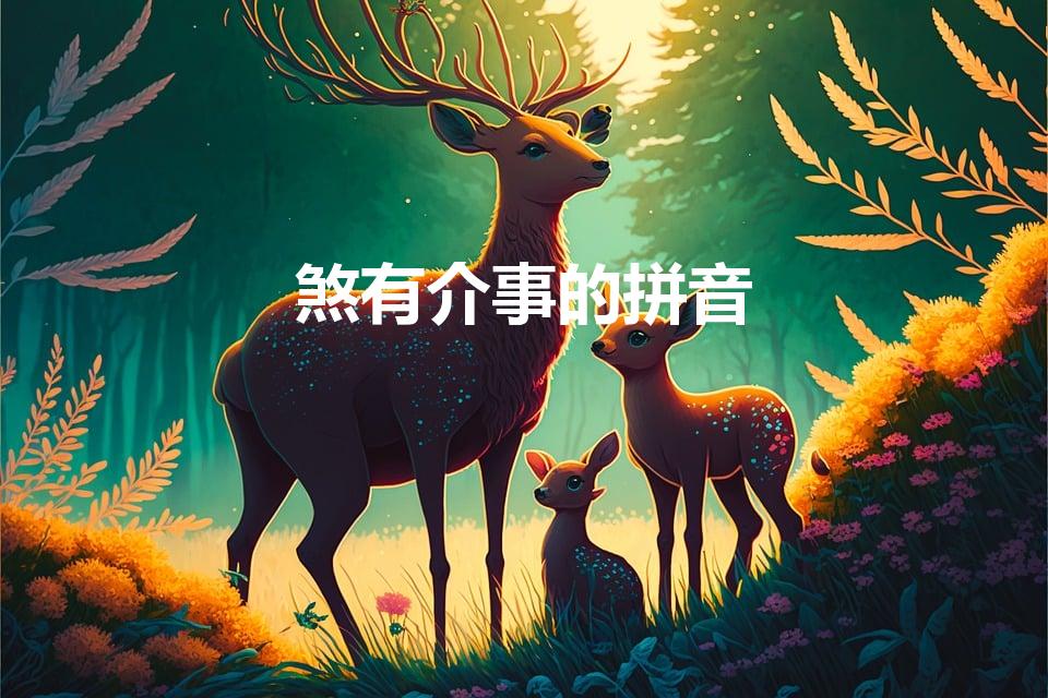 煞有介事的拼音（煞有介是的读音）