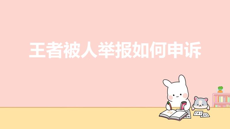 王者被人举报如何申诉（王者荣耀被举报了怎么申诉回来）