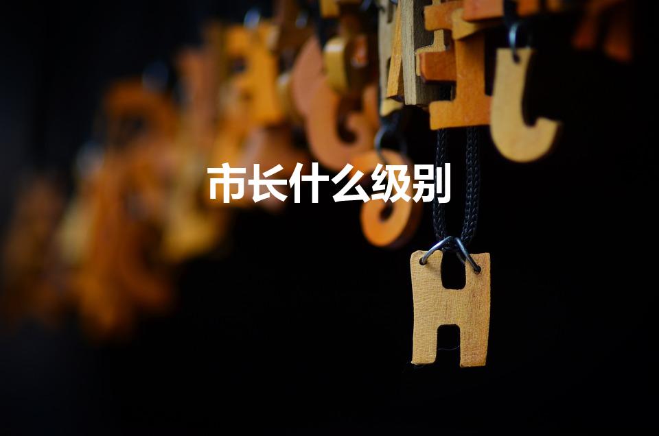 市长什么级别（市长是什么级别的干部）