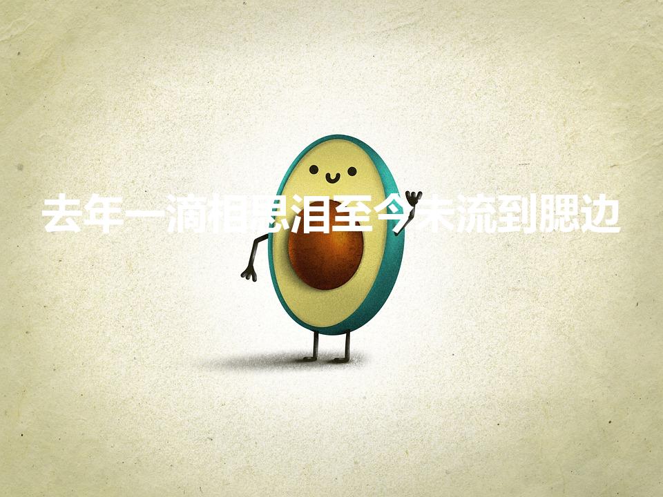 去年一滴相思泪至今未流到腮边