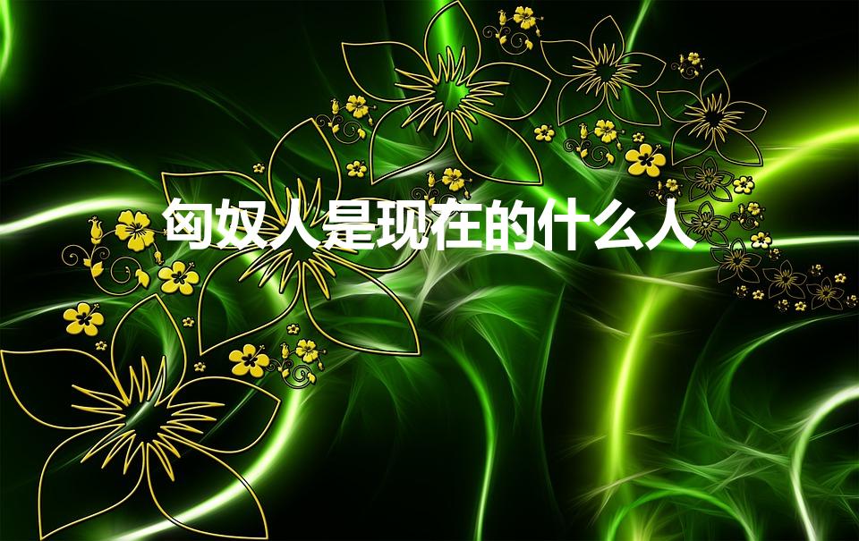 匈奴人是现在的什么人（匈奴是现在的哪国人）