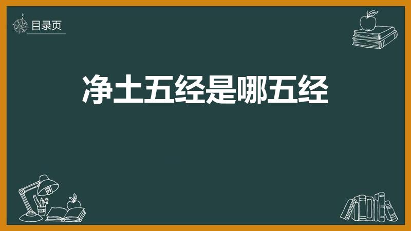 净土五经是哪五经（请问佛教里的五经是什么）