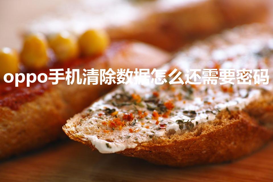 oppo手机清除数据怎么还需要密码