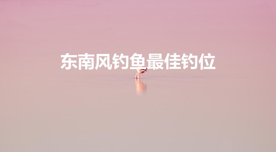 东南风钓鱼最佳钓位（东南风在什么位置钓鱼）