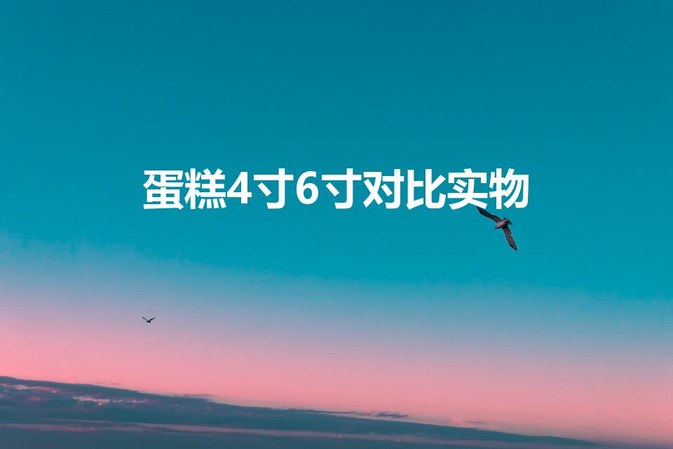 蛋糕4寸6寸对比实物（蛋糕4寸6寸实物对比是怎么样的）