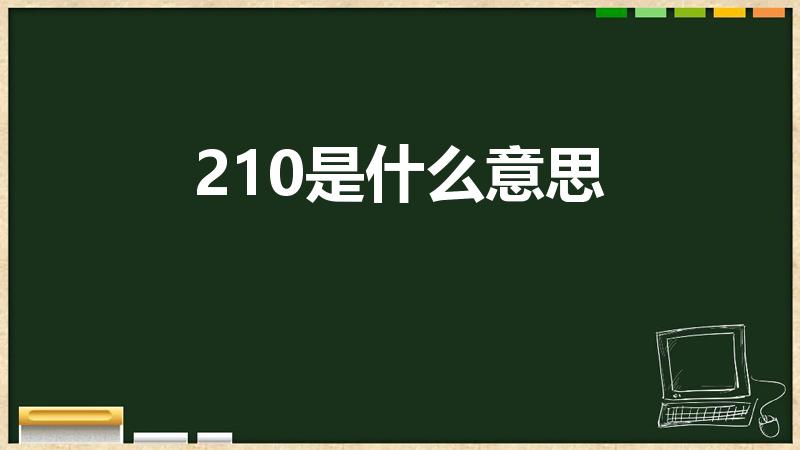 210是什么意思（210是指什么意思）