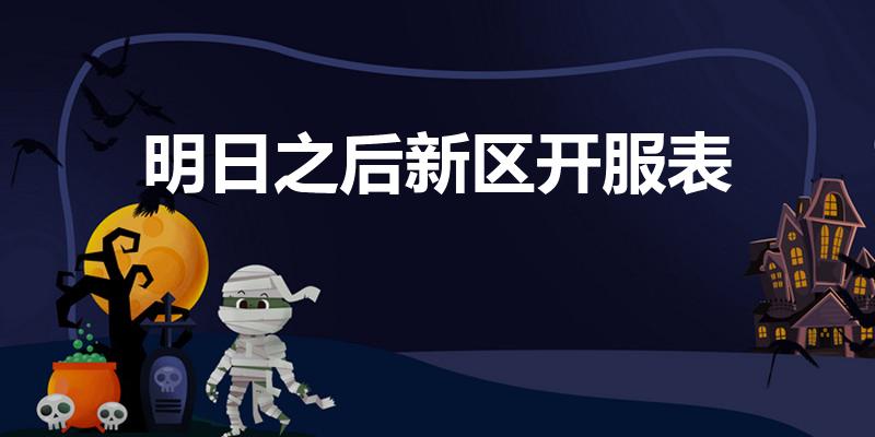 明日之后新区开服表（明日之后火努岛什么时候开服）