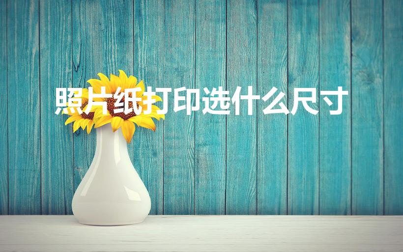 照片纸打印选什么尺寸（打印照片尺寸咋选）