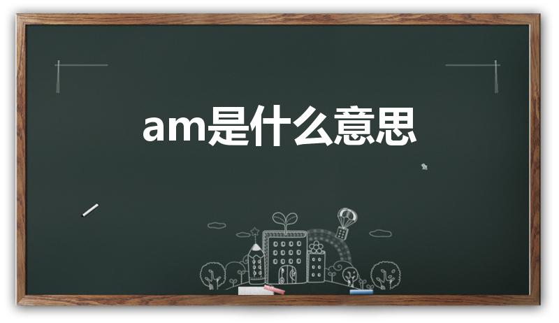 am是什么意思（AM是什么意思中文）