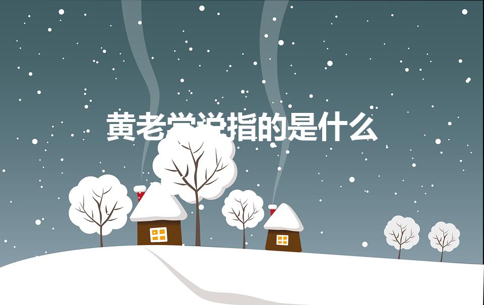 黄老学说指的是什么（请问黄老学说指的是什么）