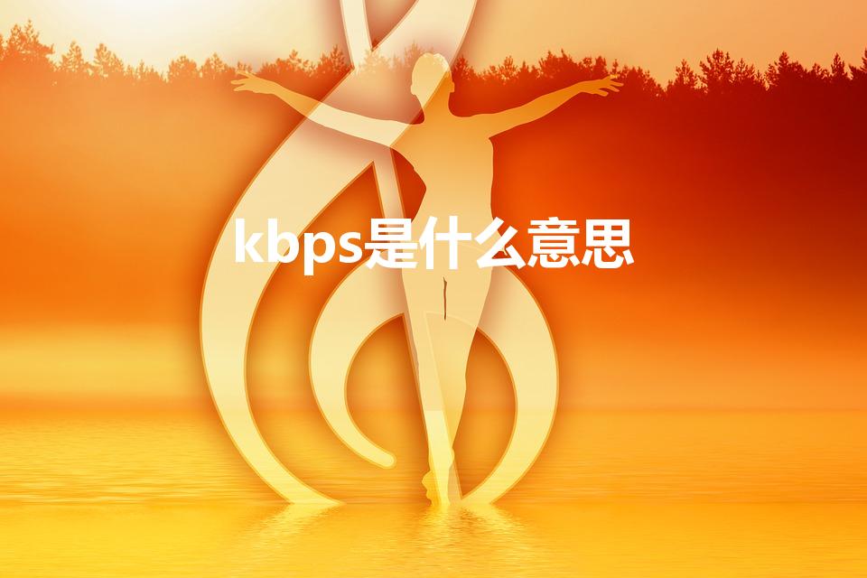 kbps是什么意思（Kbps 什么意思）
