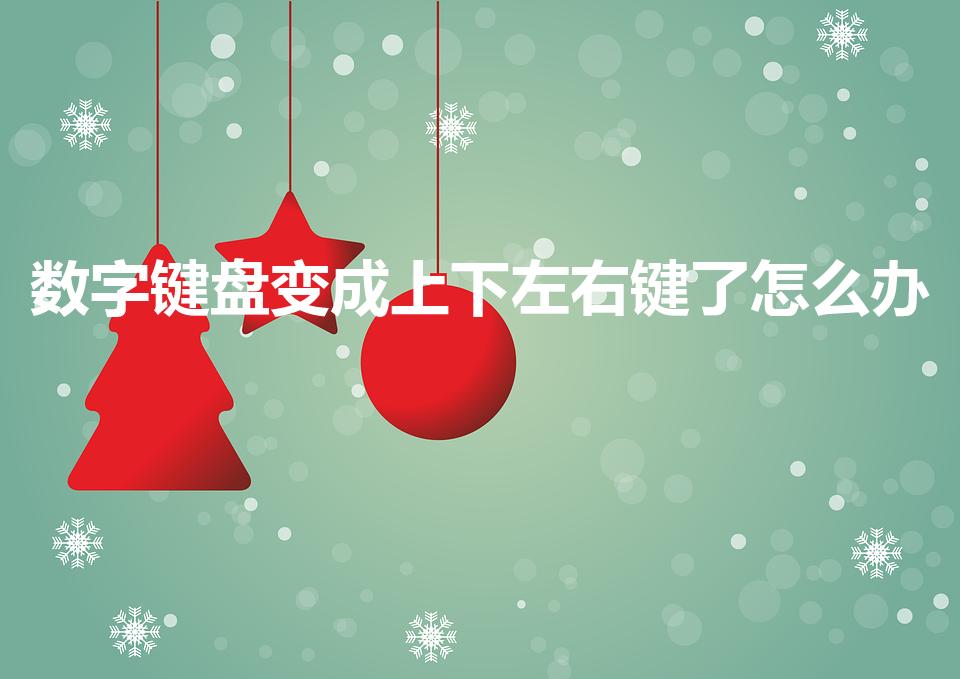数字键盘变成上下左右键了怎么办