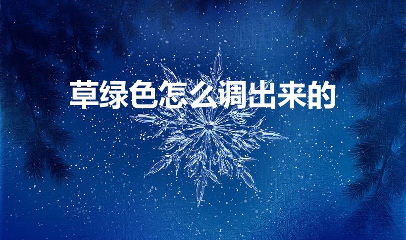 草绿色怎么调出来的（怎样才能调出草绿色）