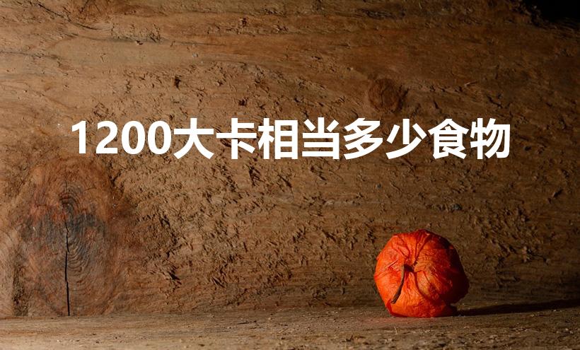 1200大卡相当多少食物（1200大卡相当于多少食物）
