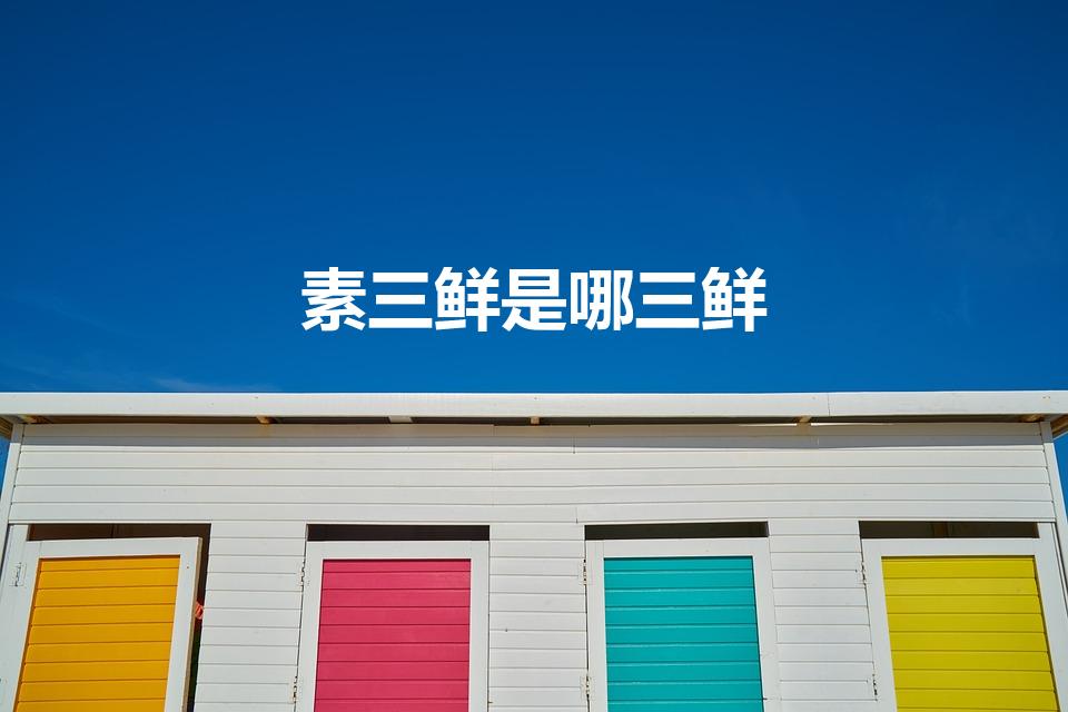 素三鲜是哪三鲜（正宗的素三鲜是哪三鲜）