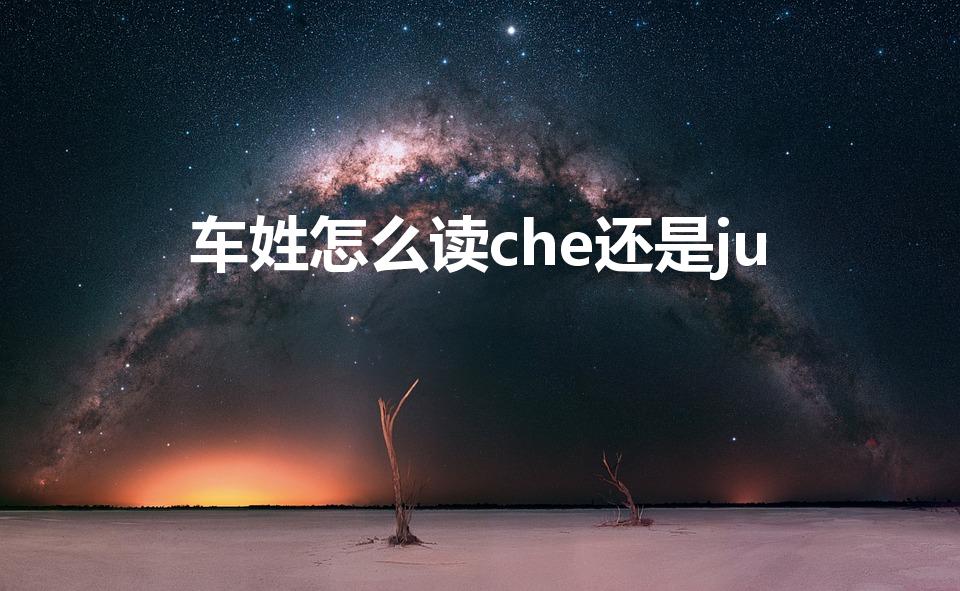 车姓怎么读che还是ju（姓氏中 车 念什么）