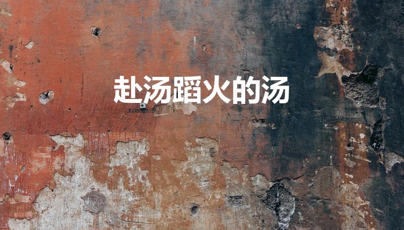 赴汤蹈火的汤（赴汤蹈火的汤字是什么意思）