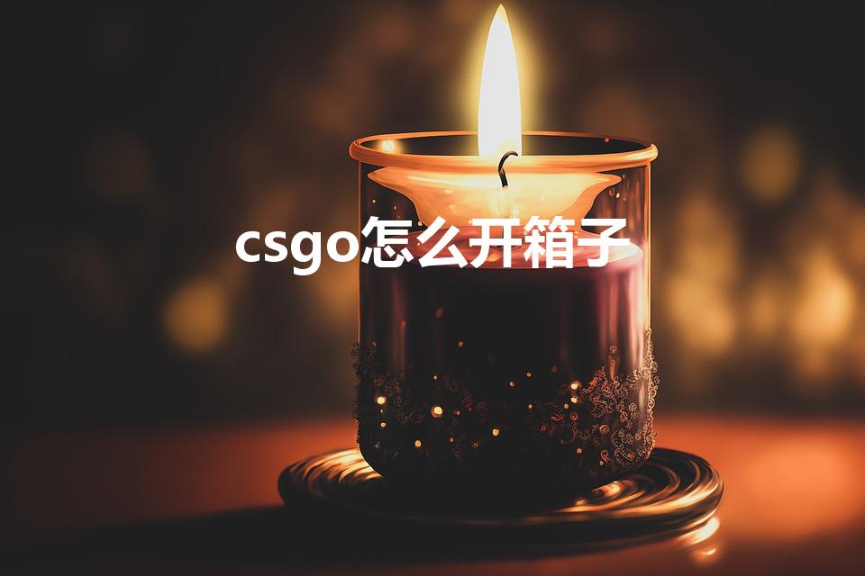 csgo怎么开箱子（csgo如何开箱子）