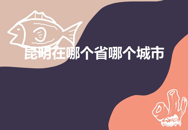 昆明在哪个省哪个城市（昆明属于哪个省）