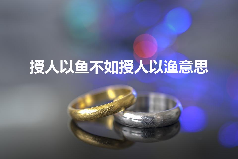 授人以鱼不如授人以渔意思（授人以鱼不如授人以渔什么意思）