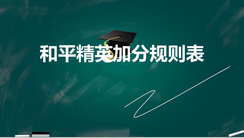 和平精英加分规则表（和平精英段位珀金第几名加分）
